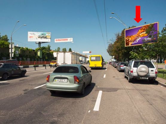 Фото рекламної площини за адресою Победы пр., 52/2, ст. м. "Шулявская", из центра