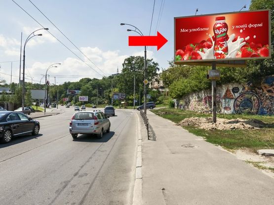 Фото рекламної площини за адресою Протасов Яр ул., 14, в сторону Соломенская ул.