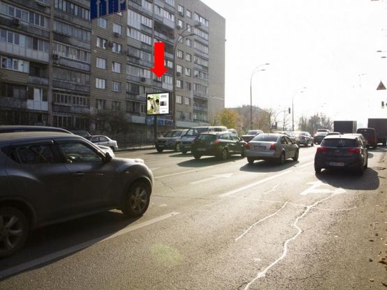Фото рекламной плоскости по адресу Черновола ул., 33 / ул. Андрющенко, в сторону Воздухофлотского моста, пр. Победы