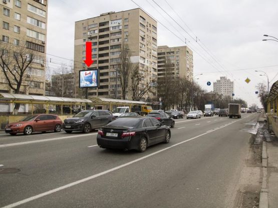 Фото рекламной плоскости по адресу Лобановского пр. (бывш. Краснозвездный пр.), 37 - ул. Алексеевская, в сторону Демеевской пл.