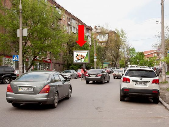 Фото рекламной плоскости по адресу Кудри ул., 43 / Чигорина ул., 100 м до Украинки бул.