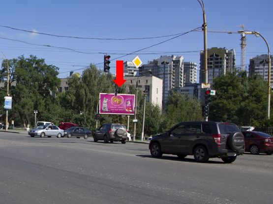 Фото рекламной плоскости по адресу Соломенская ул. / Механизаторов ул., в сторону Соломенская пл.