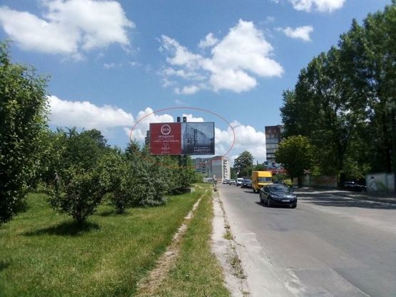 Фото рекламной плоскости по адресу Вашингтона  за поворотом з Зеленої К 1Б  ниж. ТЦ МЕТРО