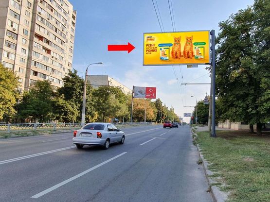 Фото рекламной плоскости по адресу Гвардейцев Широнинцев ул., 54, из центра