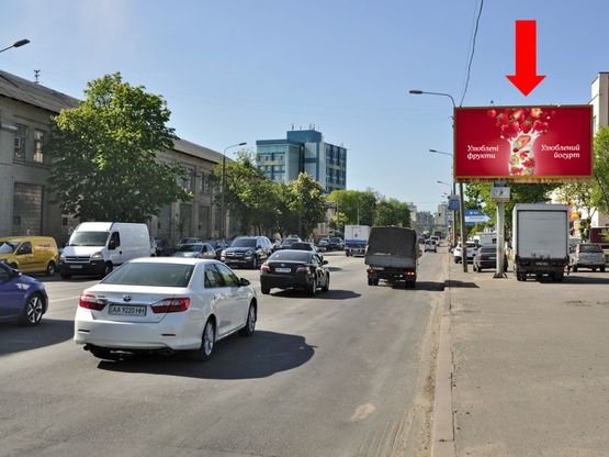 Фото рекламної площини за адресою Скляренко ул., 5, возле супермаркета "Олди", в сторону Луговая ул.