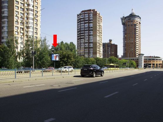Фото рекламной плоскости по адресу Украинки бул., 21А - 21, в сторону Дружбы Народов бул.