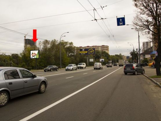 Фото рекламной плоскости по адресу Лобановского пр. (бывш. Краснозвездный пр.), 124 напротив, в сторону Демеевская пл. (бывш. Московская пл.)