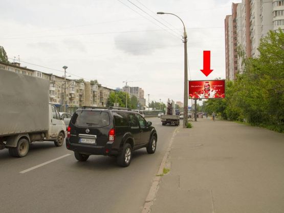 Фото рекламної площини за адресою Курбаса пр., 5, в сторону центра