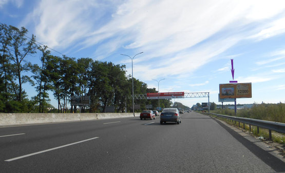 Фото рекламної площини за адресою Одесская трасса, 500 м до Новой Линии, направление в Киев