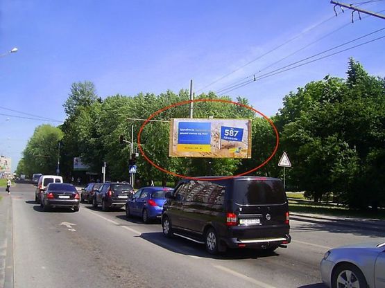 Фото рекламной плоскости по адресу Наукова – Тролейбусна (права ст.)
