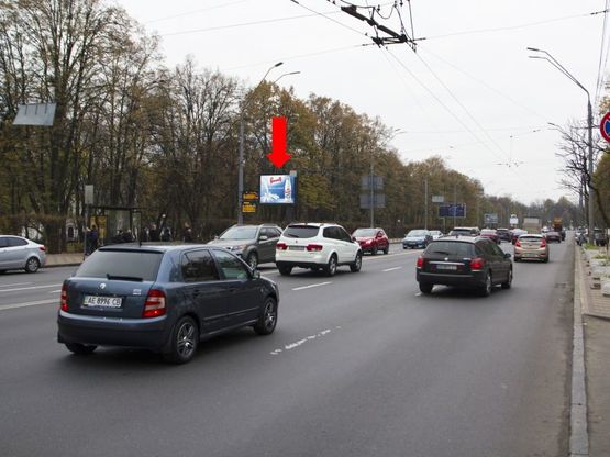 Фото рекламной плоскости по адресу Воздухофлотский пр. 30, напротив, в сторону пл. Севастопольской