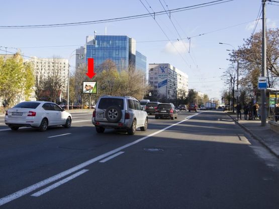 Фото рекламной плоскости по адресу Лобановского пр. (бывш. Краснозвездный пр.), 115-Б, в сторону Демеевская пл. (бывш. Московская пл.)
