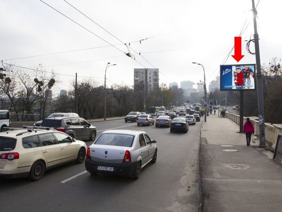 Фото рекламної площини за адресою Воздухофлотский пр., на Воздухофлотском мосту, в сторону пл. Севастопольской