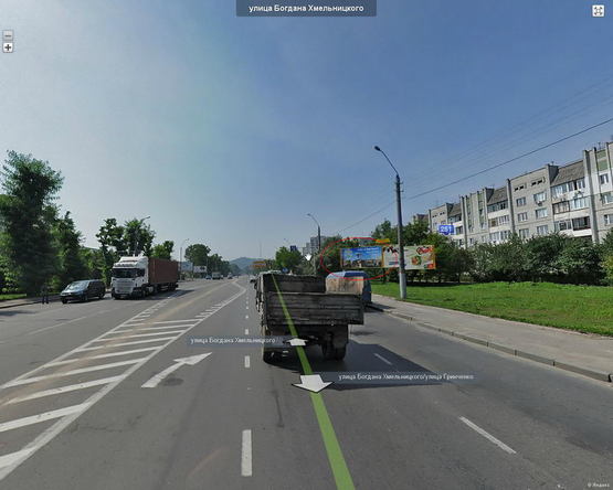 Фото рекламной плоскости по адресу Хмельницького, 245 (за рухом) №2 лівий( Сільпо)