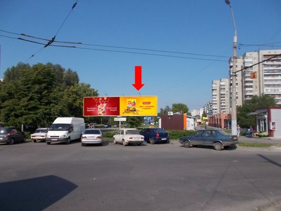 Фото рекламної площини за адресою Широкая ул., 68 / Субботовская ул.,  возле супермаркета "АТБ", рынка "Левандовский", правая