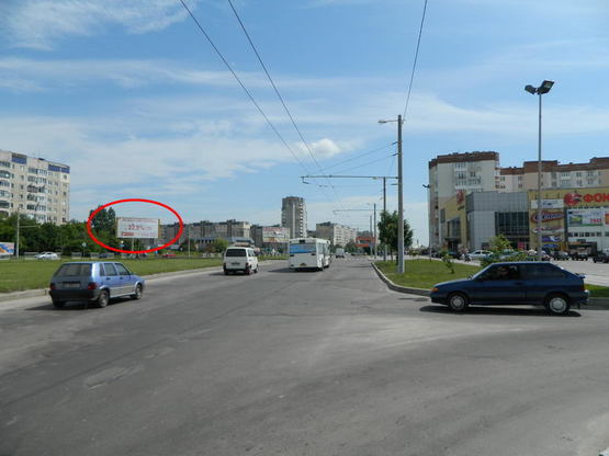 Фото рекламной плоскости по адресу Червоної Калини - Давидовича, (до Санта-Барбари) супермаркет ВАМ-СІЛЬПО