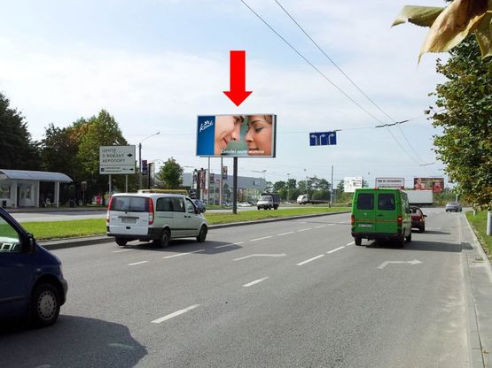 Фото рекламної площини за адресою Научная ул. / Кульпарковская ул., разделитель, в с торону ТРЦ "Victoria Gardens"