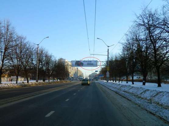 Фото рекламной плоскости по адресу Любінська-Виговського (від Аеропорта) правий