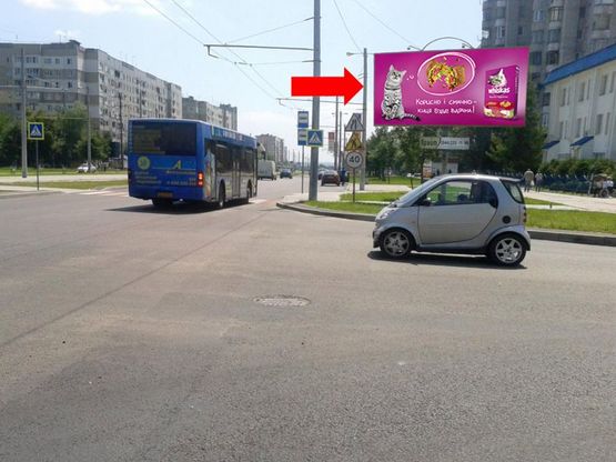 Фото рекламной плоскости по адресу Красной Калины пр., 74 / Скрипника ул.