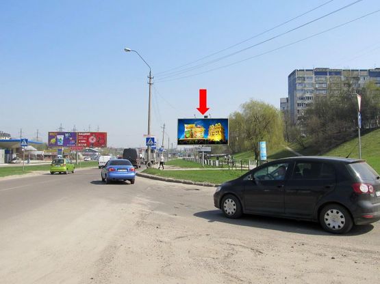 Фото рекламної площини за адресою Хуторовка ул. / Хоткевича ул., возле оптового рынка "Шувар"