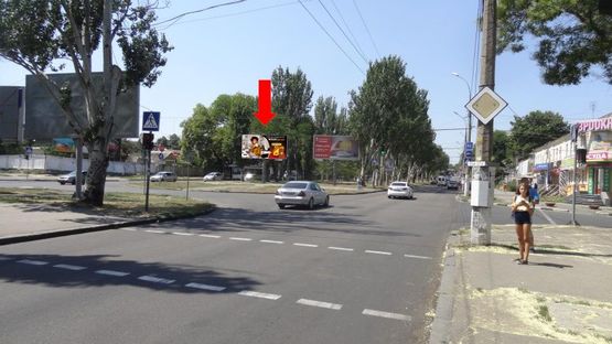 Фото рекламної площини за адресою Центральный пр. (бывш. Ленина пр.) / М. Морская ул., бульвар, в сторону Пушкинской ул., левая