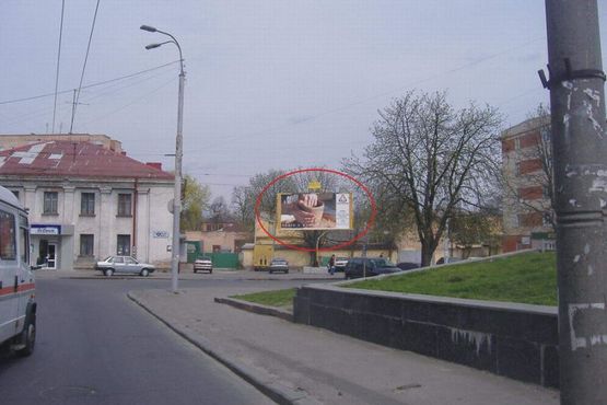 Фото рекламной плоскости по адресу Сагайдачного 2а