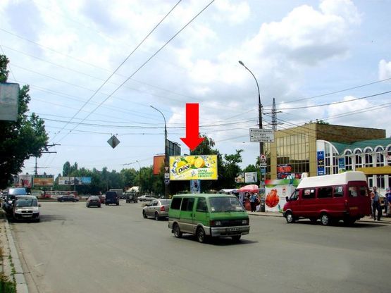 Фото рекламної площини за адресою Богоявленский пр. (бывш. Октябрьский пр.) / Пограничная ул. (бывш. Чигрина ул.), 246, кольцо автовокзала, возле супертаркетов "Велика Кишеня", "Технополис"