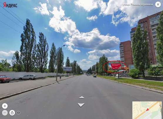 Фото рекламной плоскости по адресу Шухевича ст. А