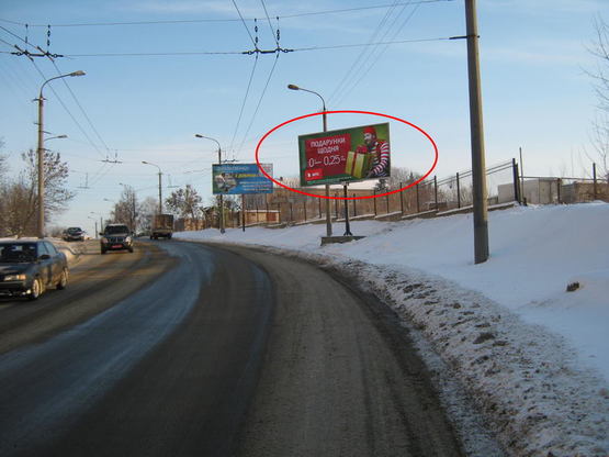 Фото рекламной плоскости по адресу Глушець - вул. Бринського