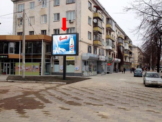 Фото рекламної площини за адресою Киевская ул., 17/1 / Покровская ул. (бывш. ул. Щорса)
