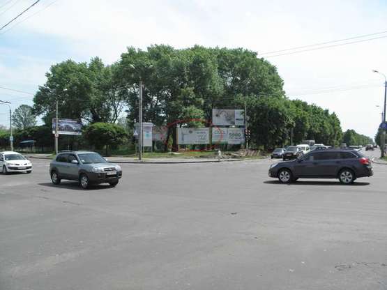 Фото рекламной плоскости по адресу Прибузька - пр. Свободи