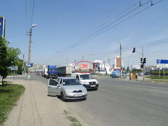Фото рекламной плоскости по адресу Івасюка-вул.Будівельників (біля Епіцентру), ст.А