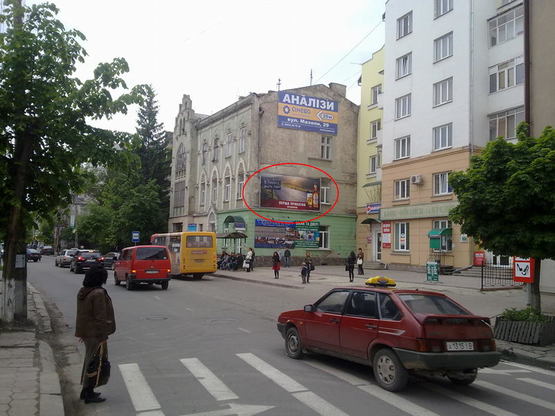 Фото рекламной плоскости по адресу Мазепи - Гординського