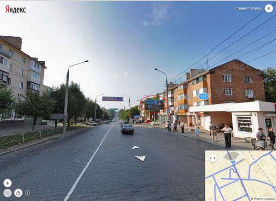 Фото рекламной плоскости по адресу Незалежності -  Головна