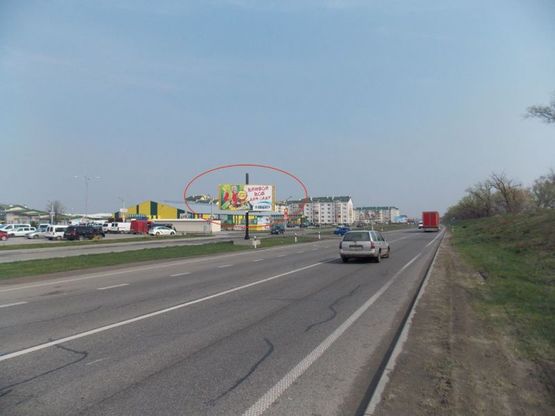 Фото рекламной плоскости по адресу Обїздна дорога (підїзд до ЕПІЦЕНТРА)
