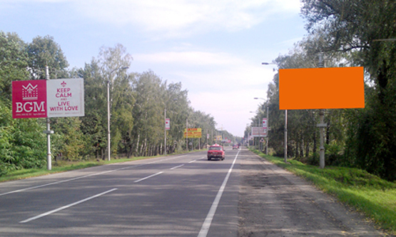 Фото рекламной плоскости по адресу ул. Новое шоссе , направление на Киев (за ТЦ Модуль)