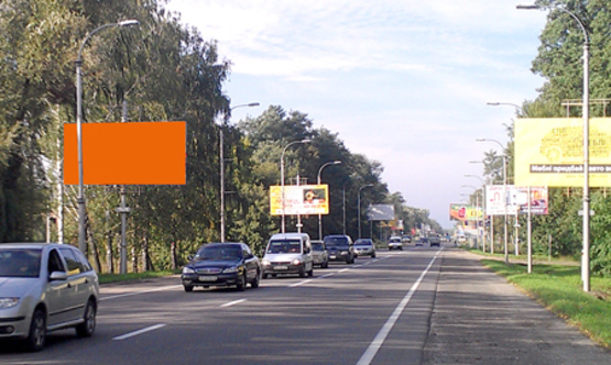 Фото рекламної площини за адресою ул. Новое шоссе, направление из Киева (перед ТЦ Модуль)