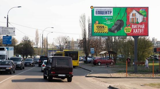 Фото рекламної площини за адресою Сверстюка Евгения ул., к пр.Соборности