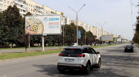 Фото рекламной плоскости по адресу Научная ул, 96, к ул Стрийской