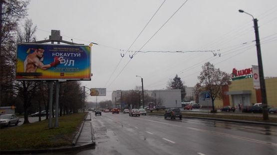 Фото рекламной плоскости по адресу Владимира Великого ул., 123, к Кульпарковской ул.