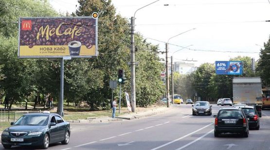 Фото рекламной плоскости по адресу Выговского ул.100, к ул. В.Великого