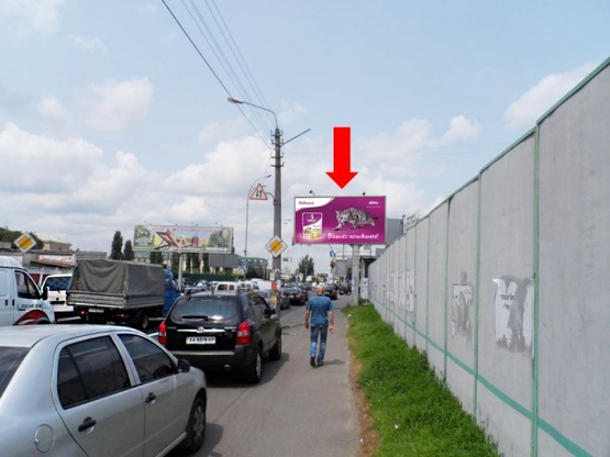 Фото рекламной плоскости по адресу Межигорская ул. / ул. Набережно-Луговая, 200 м от ст.м. "Тараса Шевченко", в сторону Новоконстантиновская ул.