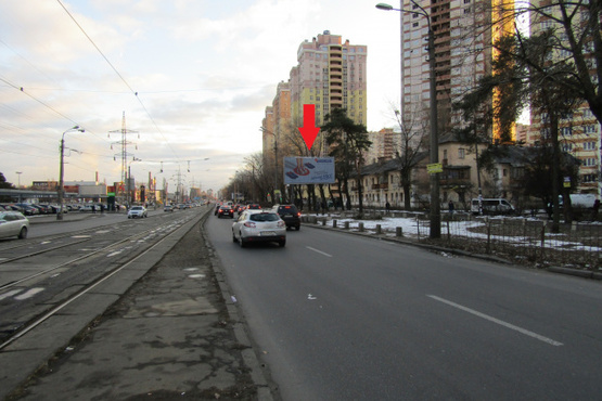 Фото рекламной плоскости по адресу Хоткевича Гната (Красногвардейская), 4 ("Novus", ТРК "Проспект", АЗС "КЛО", "Сильпо"), в направл. просп.Гагарина Ю.