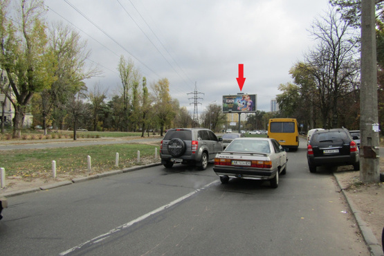 Фото рекламної площини за адресою Алишера Навои просп. 76 (в направлении ул.Генерала Жмаченко,р-к "Юность",  АТБ-маркет)