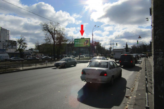 Фото рекламної площини за адресою Минский просп.. (супермаркет "АТБ", рынок "Полесье"), в напр. площади Т.Шевченко, ул. Полярной