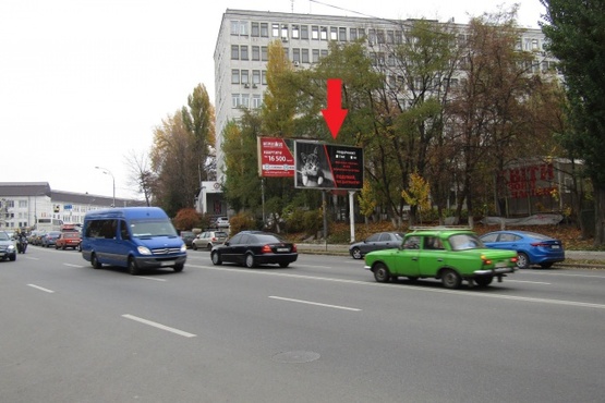 Фото рекламной плоскости по адресу Васильковская ул. 37 , в направлении Амурской пл. ,в центр