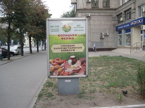 Фото рекламной плоскости по адресу пр. Соборний — вул. Добролюбова, №3