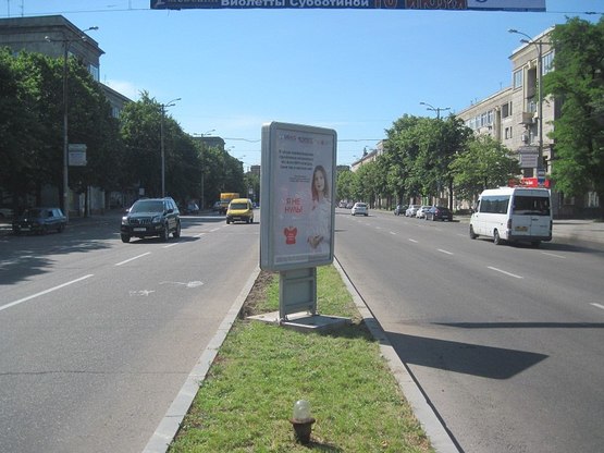 Фото рекламной плоскости по адресу вул. Трегубенка — вул. Лобановського
