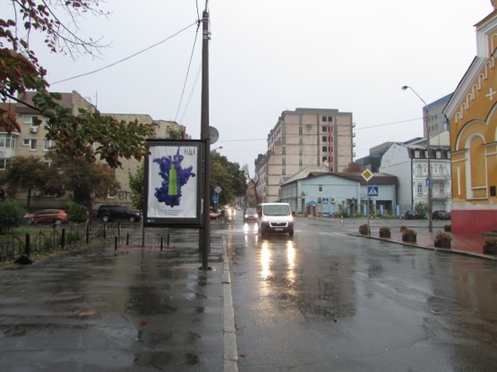 Фото рекламної площини за адресою Почайнинська / Григорія Сковороди , навпроти 12/8