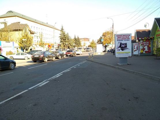 Фото рекламной плоскости по адресу пр. Грушевського (автовокзал, ТЦ "Гетьман")